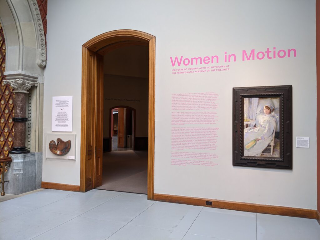 women in motion exhibition entrance